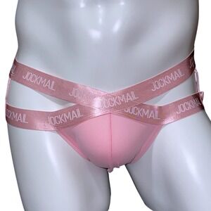 Jockmail Ice Silk Jockstrap Pink Size L (30-32)‎ JM267 NWT